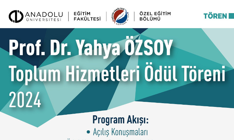 2024 TOVAK - Prof. Dr. Yahya Özsoy Toplum Hizmetleri Ödülü Başvuruları Başladı.